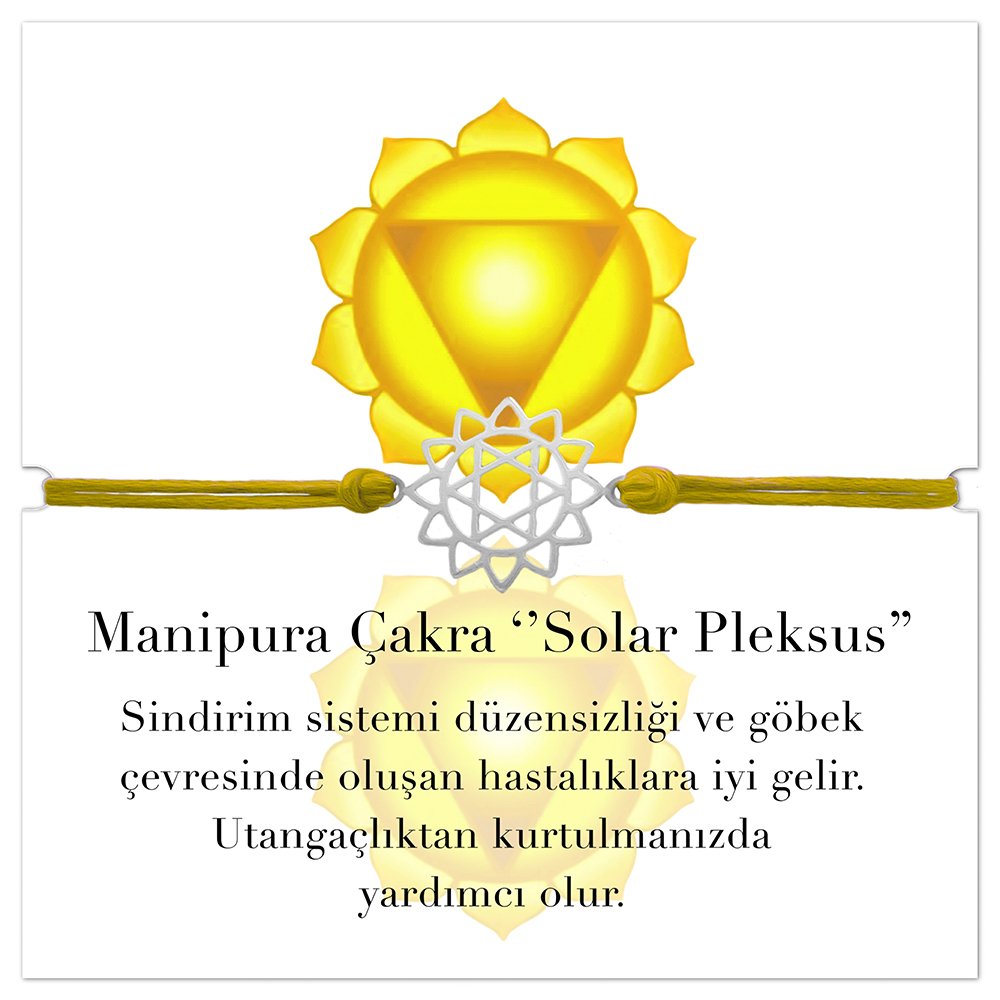 Çakra Bilekliği Sarı Solar Pleksus